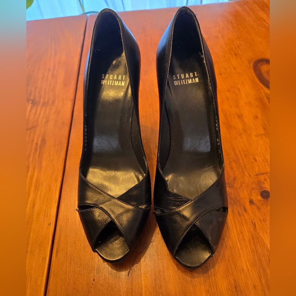Stuart Weitzman Platform Peeptoes